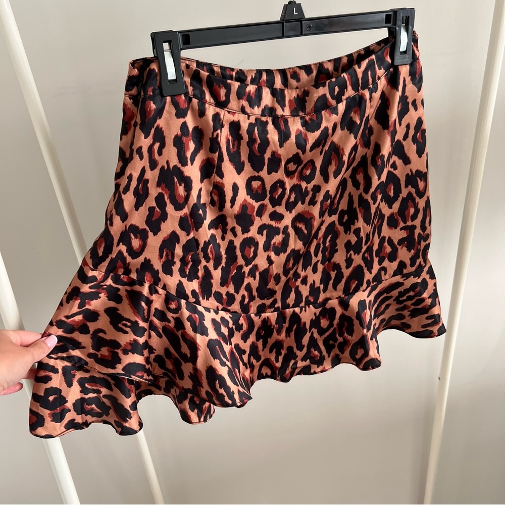 Cheetah print mini skirt size M